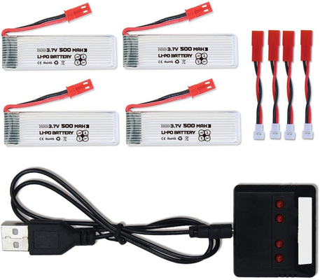 NCM Şarj Edilebilir Li Ion Polimer Pil Paketi 3.7V 500mAh Lipo Pil