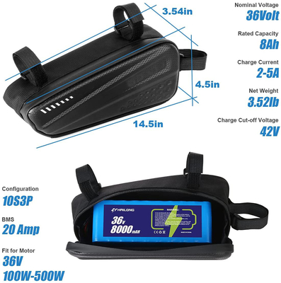 Su geçirmez Scooter Lityum Pil 36V 12Ah / 8AH 48V 10ah Lityum İyon Pil