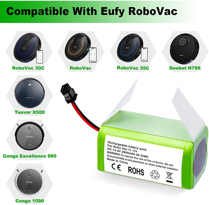 RoboVac Elektrikli Süpürge Lityum Pil 11S 15C 15T 14.4V 2800mAh Li Ion Pil