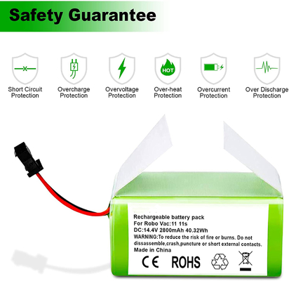 RoboVac Elektrikli Süpürge Lityum Pil 11S 15C 15T 14.4V 2800mAh Li Ion Pil