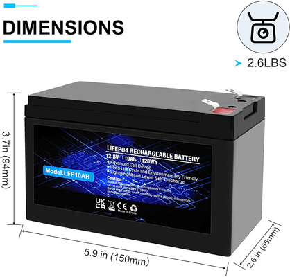 LFP Lityum Fosfat Şarj Edilebilir Pil IP67 12.8V 100Ah LiFePO4 Pil