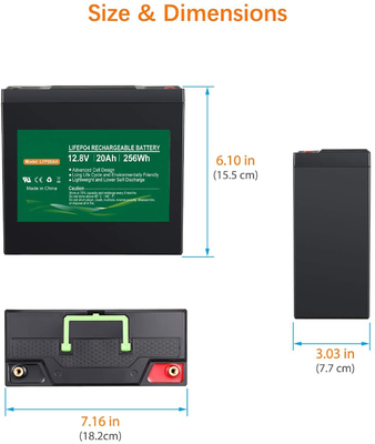 NCM 12v 20AH LiFePO4 Pil Paketi 12.8V Lityum İyon Derin Döngü Pil Solar