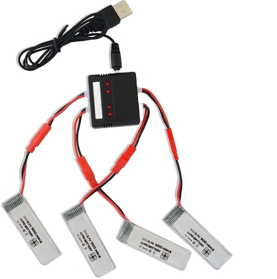 U818A U817 Lityum Polimer Pil 3.7v 500mah Lipo Pil, X4 Şarj Cihazı ile