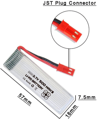U818A U817 Lityum Polimer Pil 3.7v 500mah Lipo Pil, X4 Şarj Cihazı ile