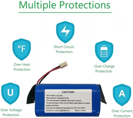 2022 Premium High-end 2600mah Süpürme Aracı 14,4V/14,8V Lityum İyon Pil Paketi