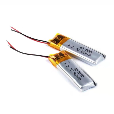 1S1P Lityum Polimer Pil 90mAh 3.7v Dikdörtgen Lityum İyon Pil