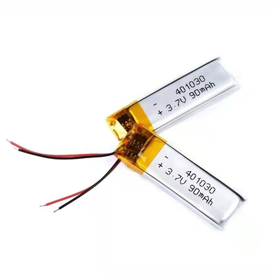 1S1P Lityum Polimer Pil 90mAh 3.7v Dikdörtgen Lityum İyon Pil