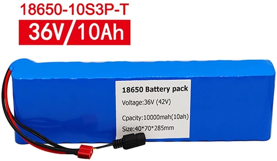 36V 18650 Lityum Pil Paketi BMS 10AH Elektrikli Araba Lityum İyon Pil