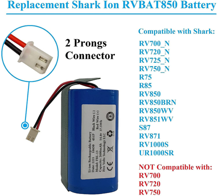 Özel 2600mah 14.8V 14.4V Li Ion Pil Paketi Şarj Edilebilir OEM