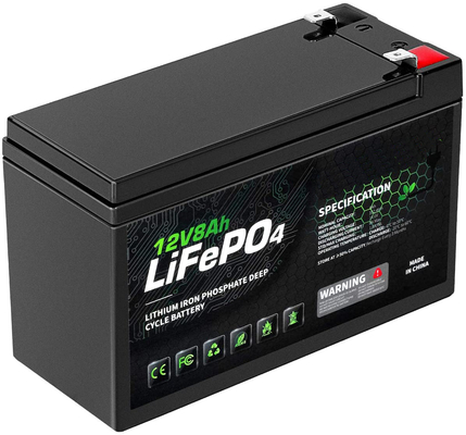 Hafif 12V 8Ah LiFePO4 Pil / Derin Döngü Şarj Edilebilir Pil MSDS