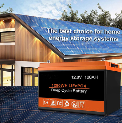 LFP Güneş Enerjisi Depolama Pil 100AH ​​12V Şarj Edilebilir Lityum Pil BMS